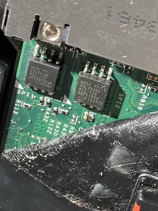 Left one is generally referred to as the bottom chip and the right one is the top one.