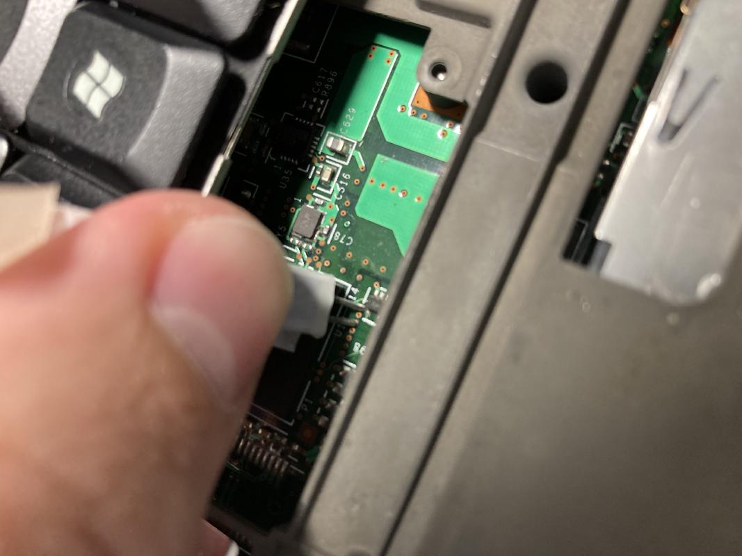 Just apply pressure to those pads and make sure the contact is solid.