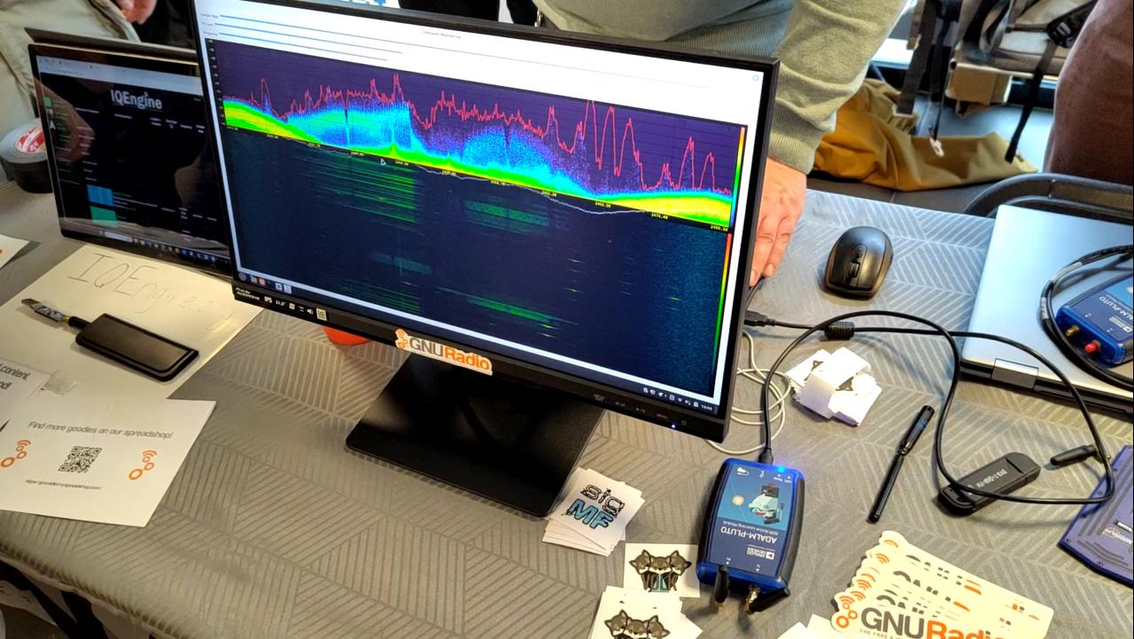 GNU Radio showcasing its visualization prowess.